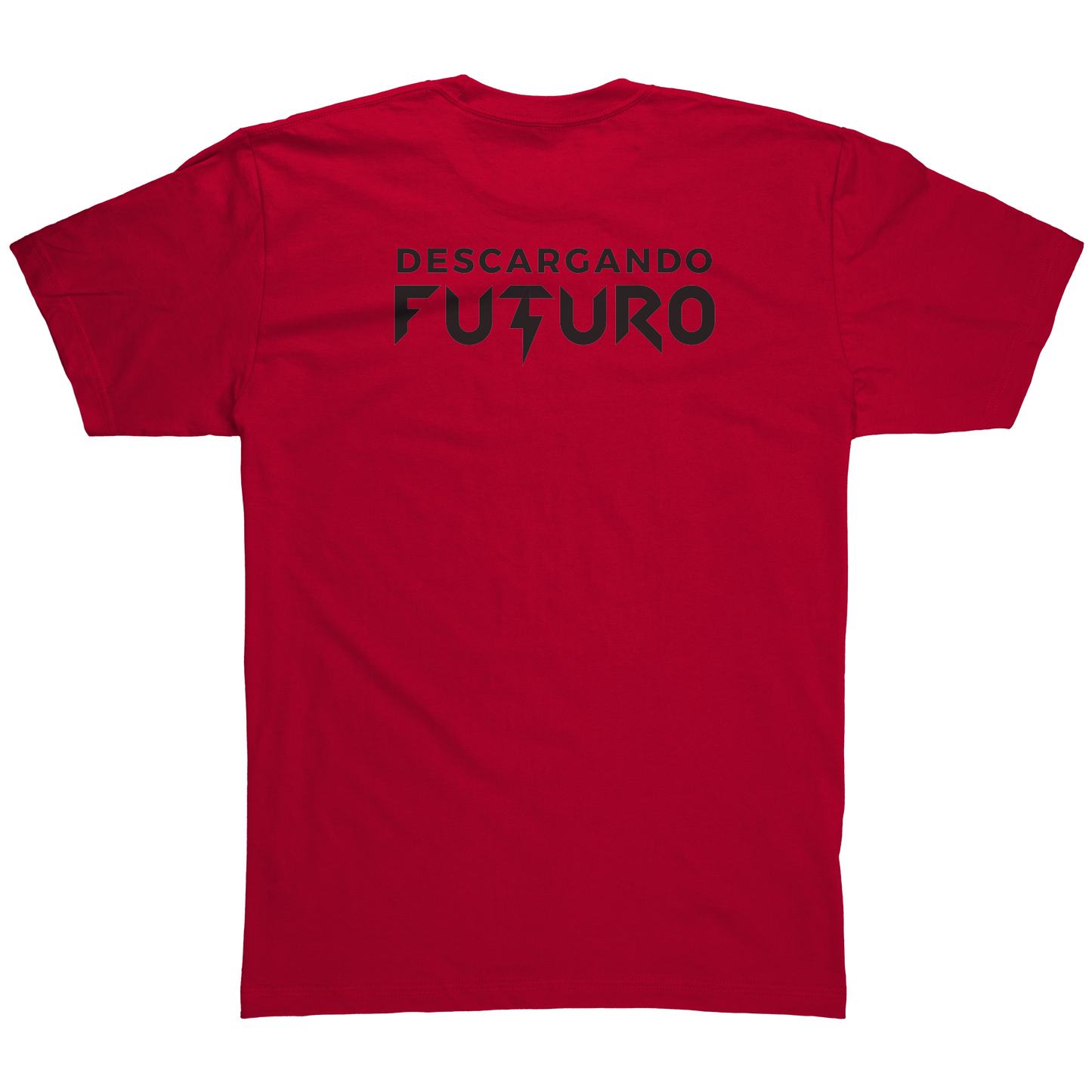 Franela_Descargando_Futuro_Red_Back_Mockup.png