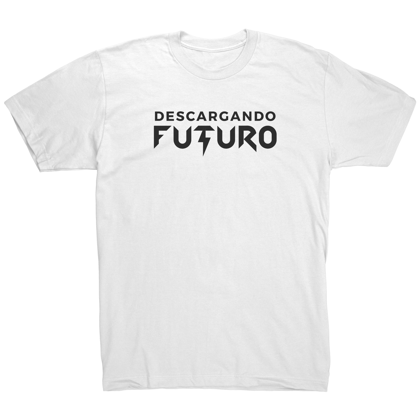 Franela_Descargando_Futuro_White_Mockup.png